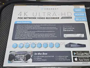 Amcrest Nv4116e 720p/1080p 3mp-8mp NVR