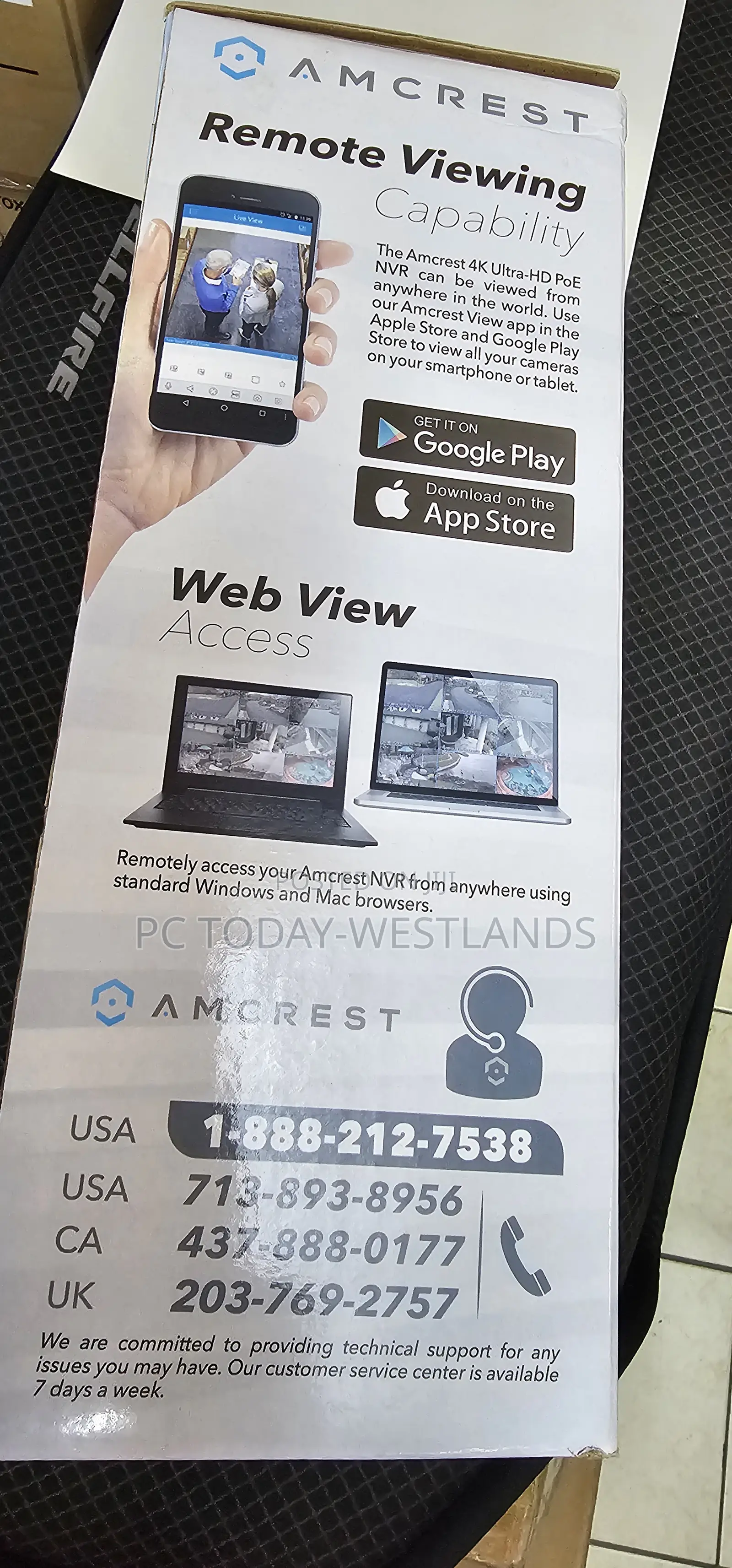 Amcrest Nv4116e 720p/1080p 3mp-8mp NVR