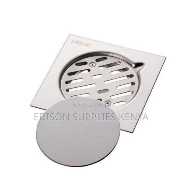 Floor Drain Bathroom Drain Strainer With Lid Chrome Non Rust - thumbnail 4