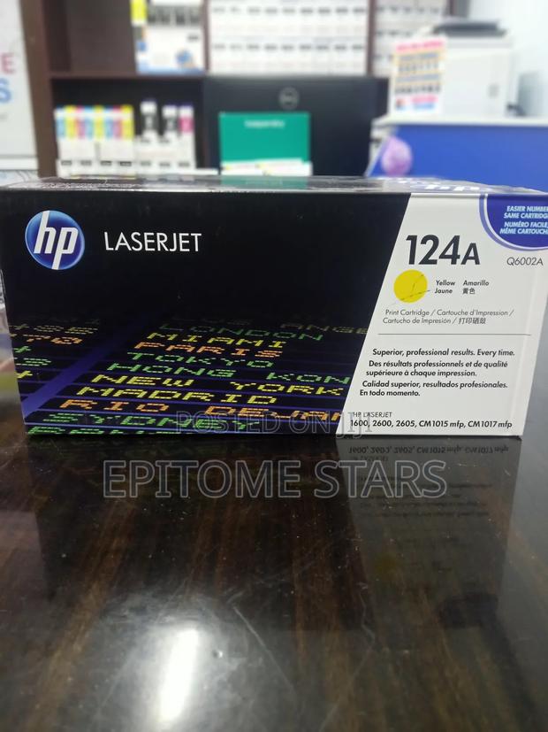 Selected Hp 124a Yellow Original Laserjet Toner Cartridges