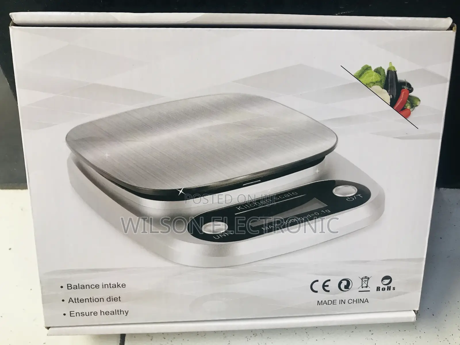 Digital Silver Kitchen Scale.