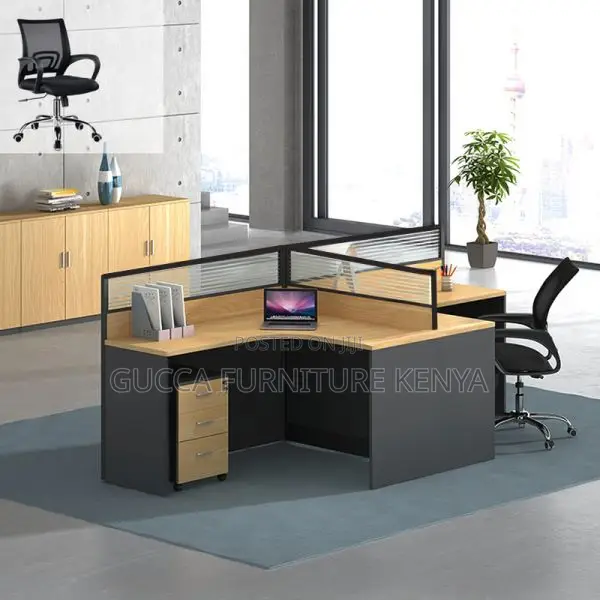 Workstations: 2-Way Ergonomic L-Shape Office Workstation