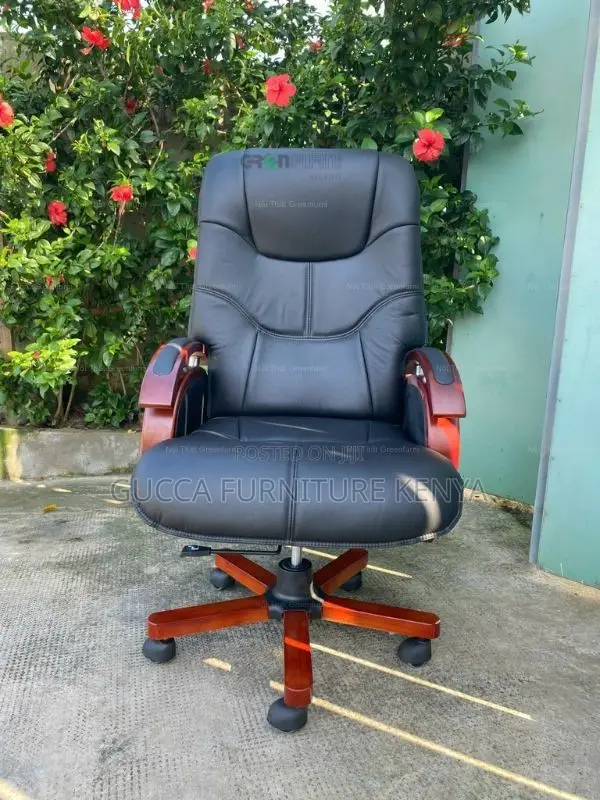 Office Chairs: Imported Leather Manager's Chair for Office