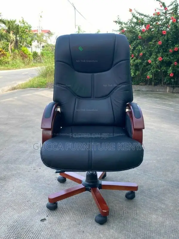 Office Chairs: Imported Leather Manager's Chair for Office