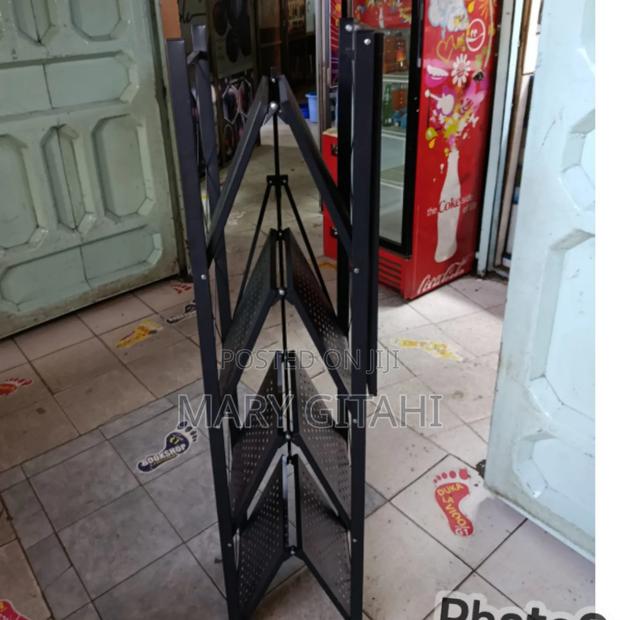 Foldable 5 Tier Kitchen Rack at - thumbnail 3