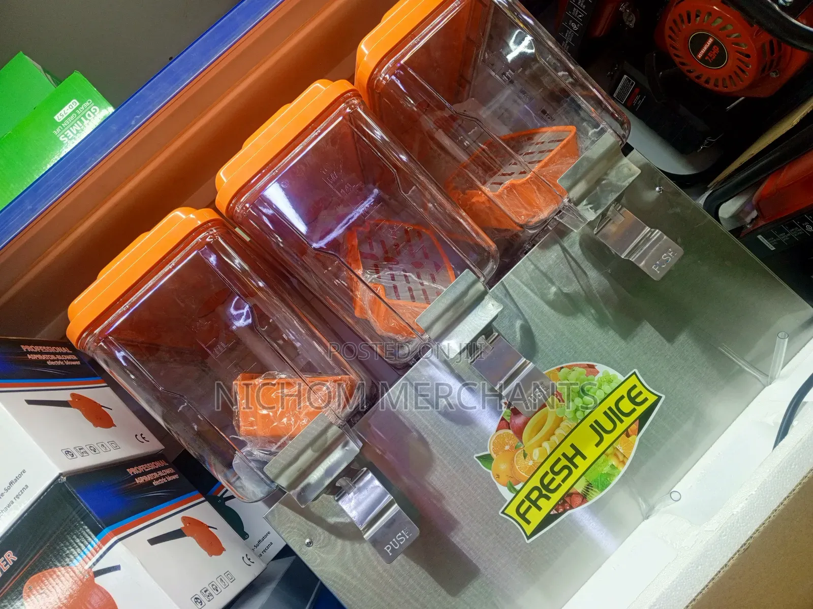Quality 3slot Juice Dispenser With Cooler