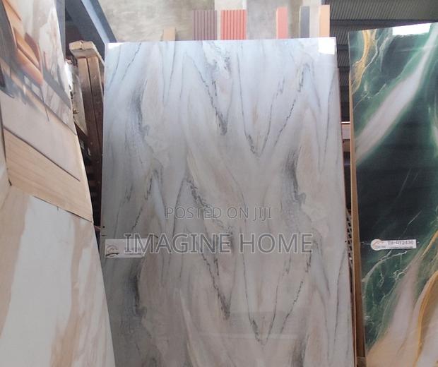White Shade Unique Uv Marble Sheets - main view