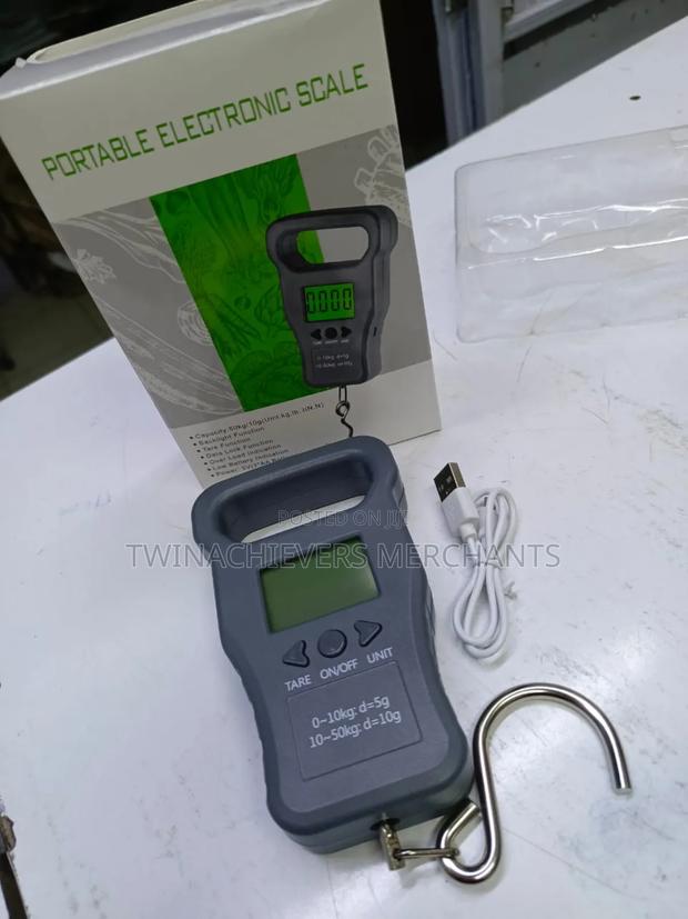 50kg Rechargable Digital Hanging Scale - main view