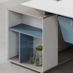 Office Tables: Modern L-Shape Executive Office Desk-1600mm