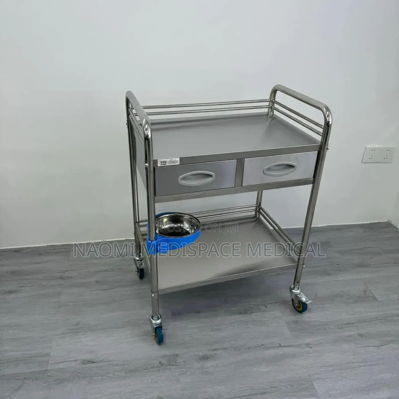 Stainless Steel Instrument Trolley With Drawers