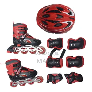 Skates Complete Set With Hard Helmet