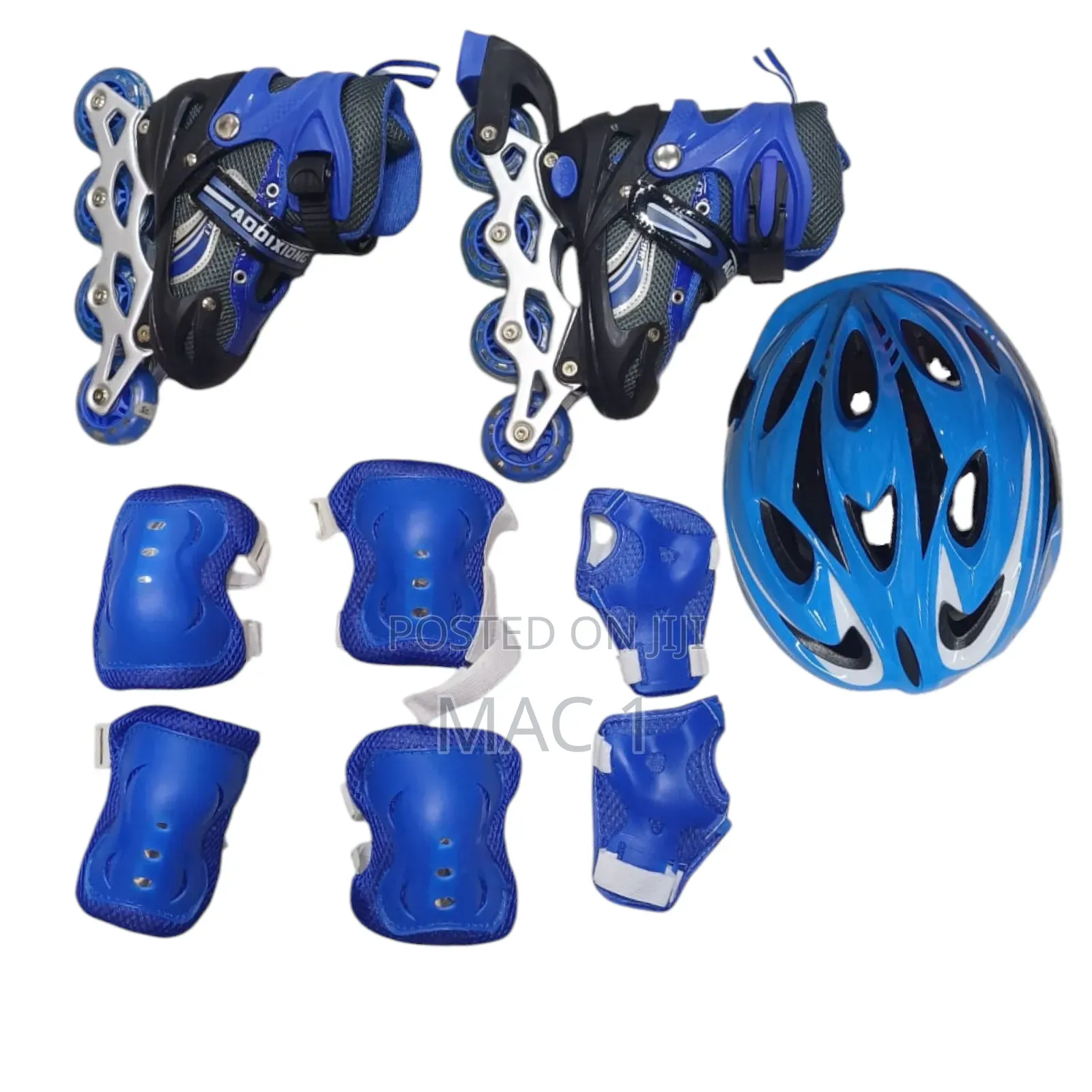 Skates Complete Set With Hard Helmet