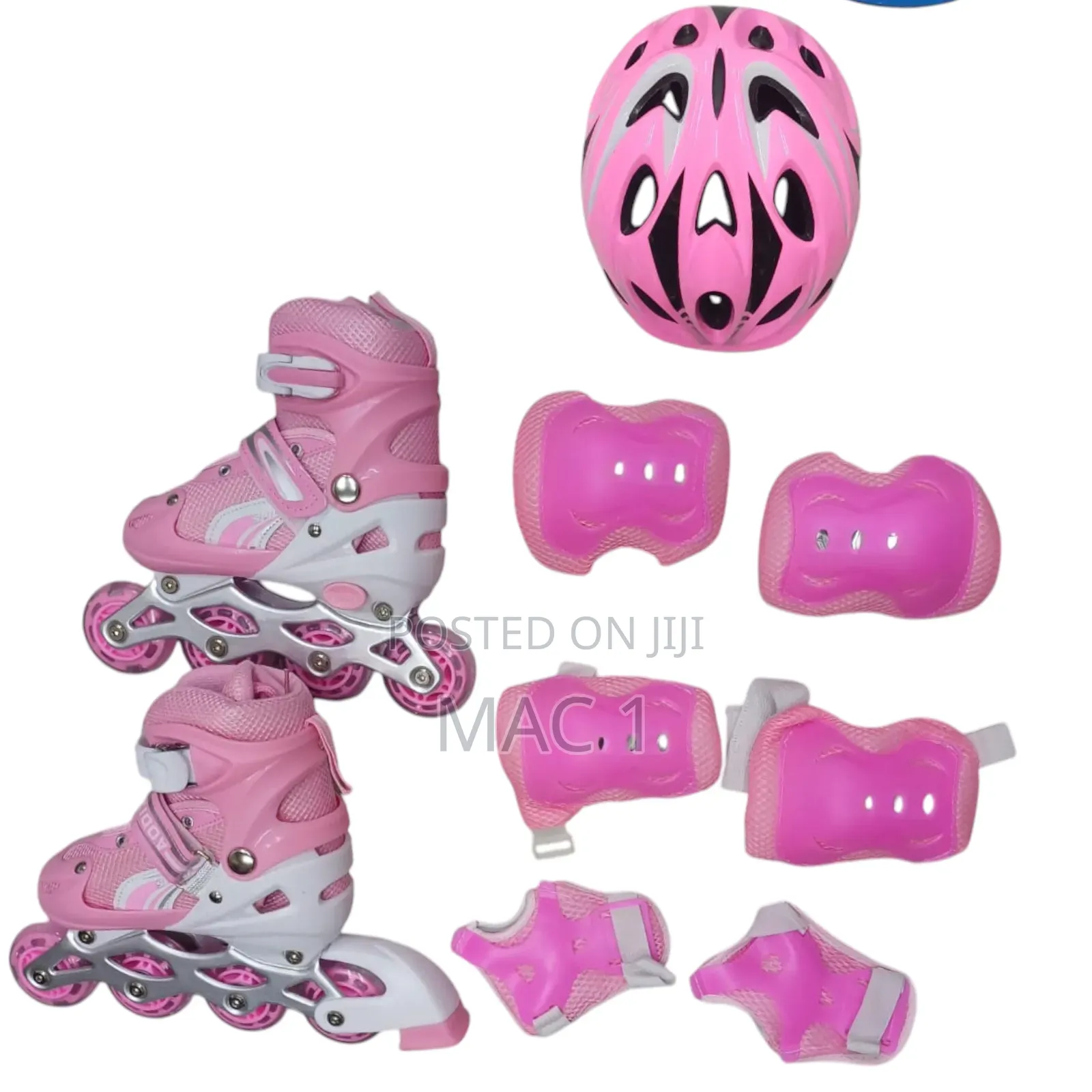 Skates Complete Set With Hard Helmet