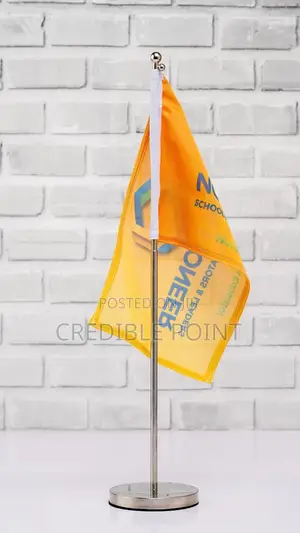 Adjustable Metallic Flag Stand