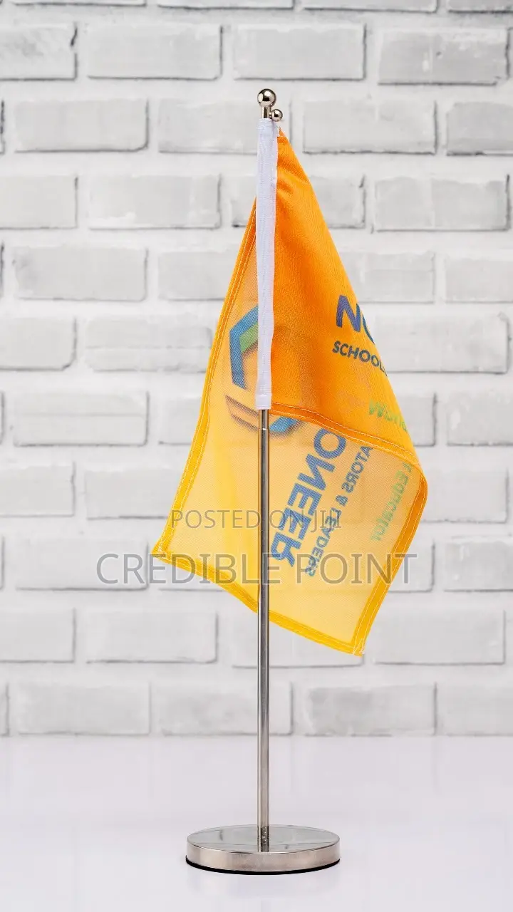Adjustable Metallic Flag Stand