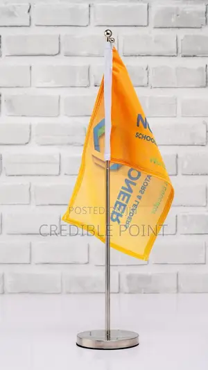 Adjustable Metallic Flag Stand