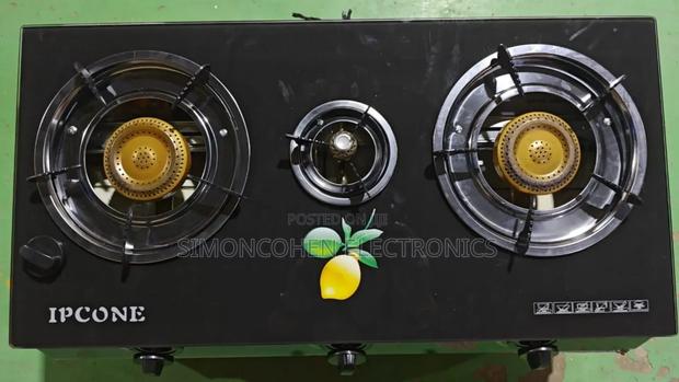 Ipcone 3 Burner Glass Top Cooker