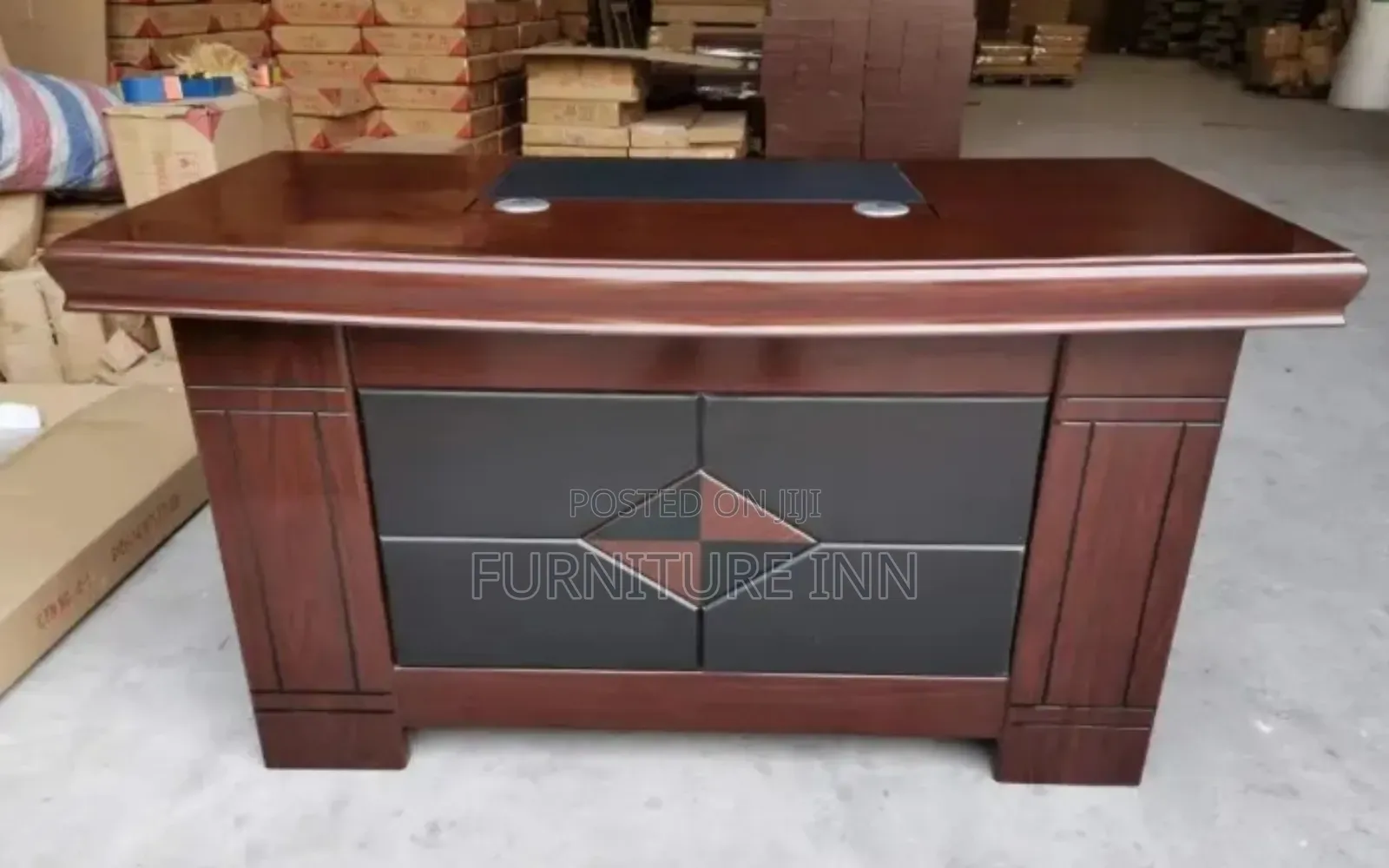 Office Table: Imported Mahogany 1.4m Executive Office Table