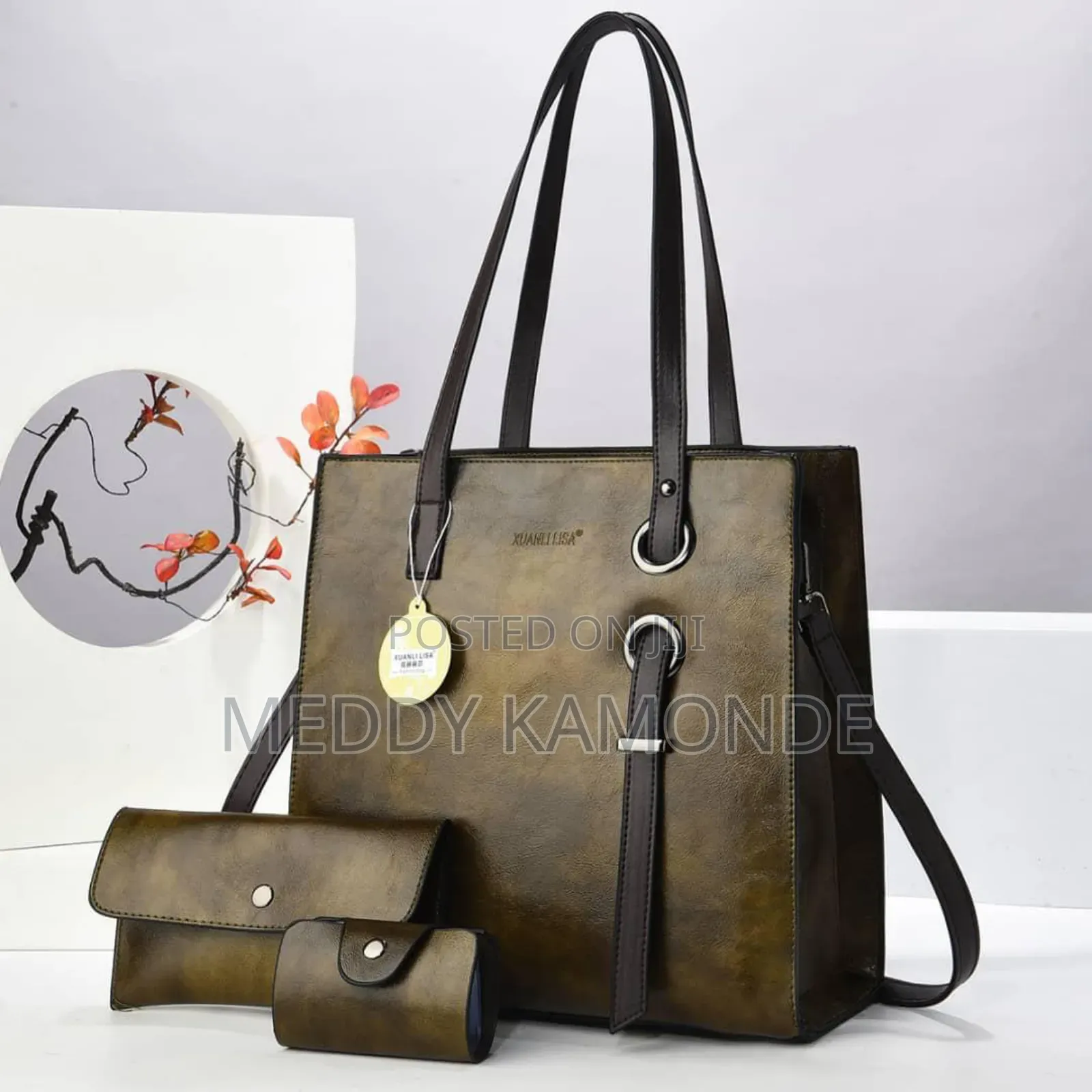 Classy Jungle Green/Maroon Handbags