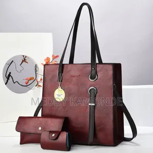Classy Jungle Green/Maroon Handbags