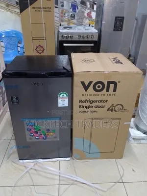 Fridge!Von 90 Litres Single Door Refrigerator, Dark Silver
