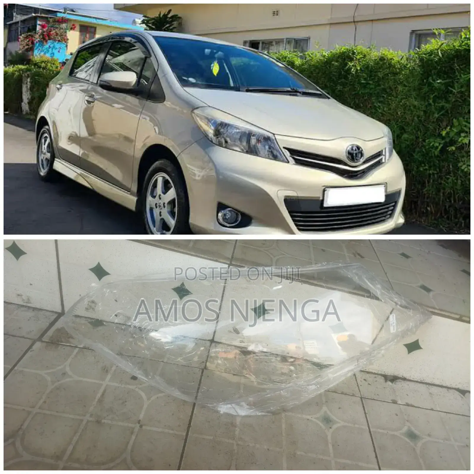Toyota Vitz 2012headlight Lens