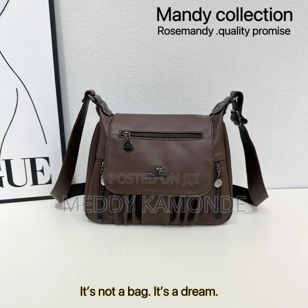 Brown/Black Sling Handbags - main view
