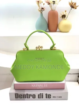 White/Lime Green Small Bags
