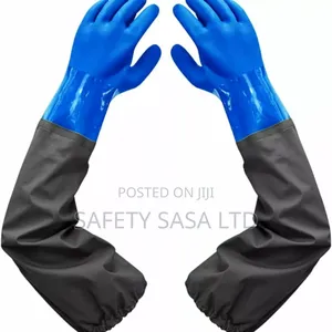 PVC Rubber Chemical Gloves.