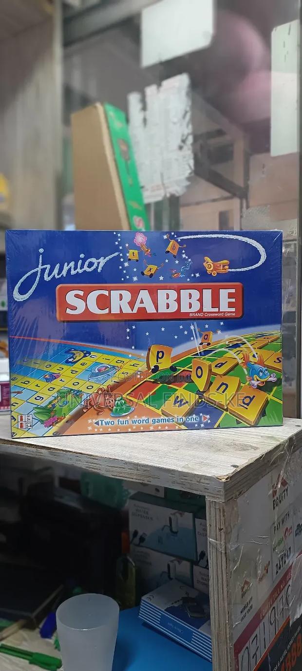 Junior Scrabble Board Game ^Two Word Fun Game in One - main view