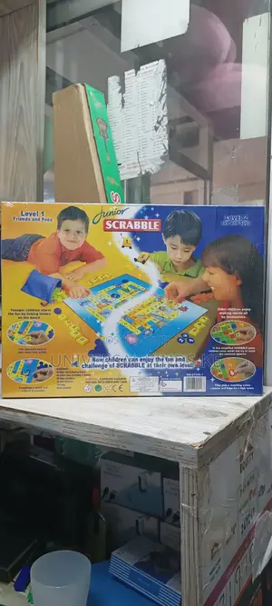 Junior Scrabble Board Game ^Two Word Fun Game in One