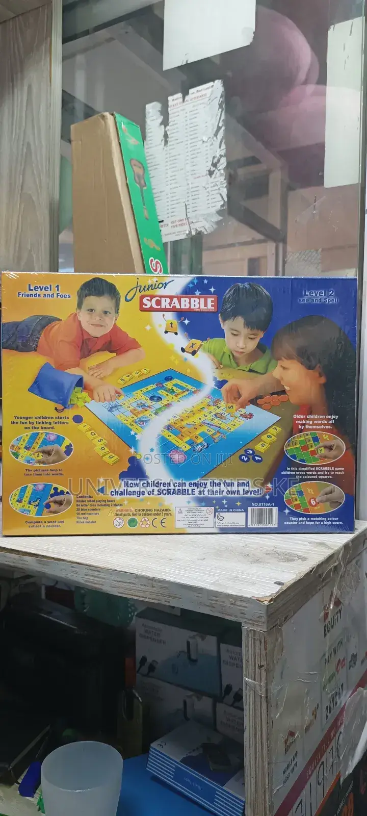 Junior Scrabble Board Game ^Two Word Fun Game in One