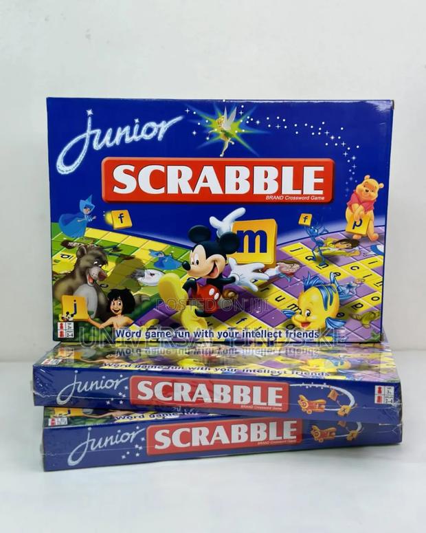 Junior Scrabble Board Game ^Two Word Fun Game in One - thumbnail 3