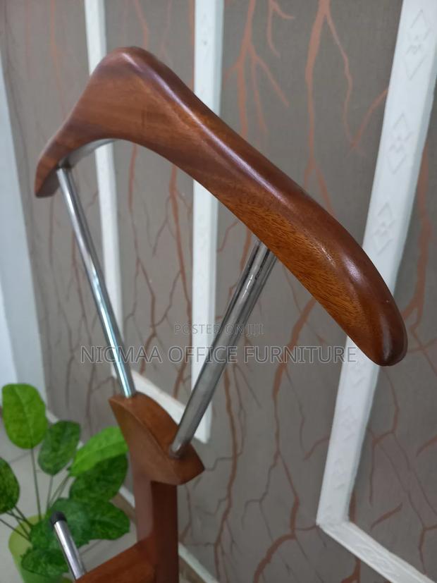 Executive Mahogany Office Coat Hanger - thumbnail 3