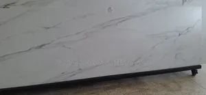 White Grey-Gold Kitchen Top
