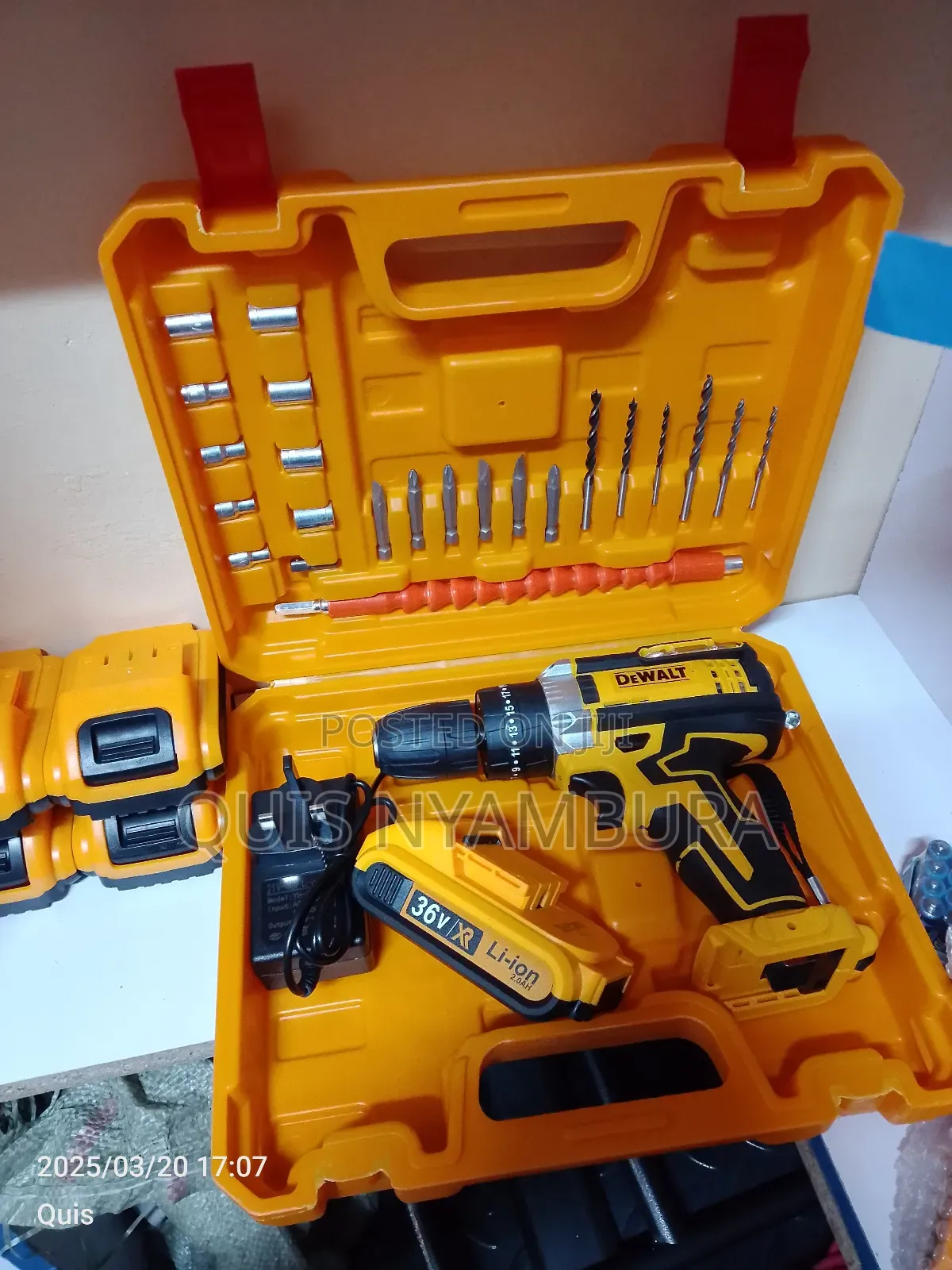 Dewalt Cordless Drill/Rechargeable Dewalt Drill 1 Battery