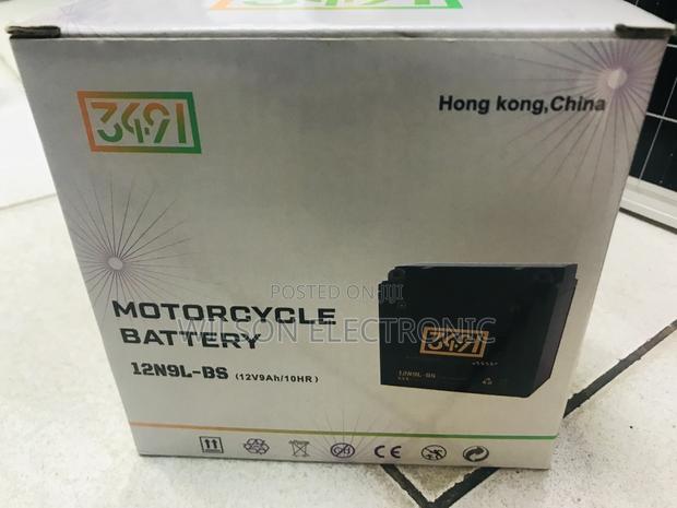 Motorcycle Battery. 12v/9ah