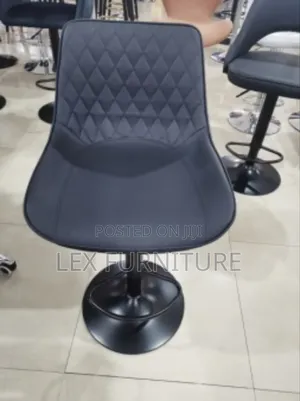 All Black Bar Stool Adjustable
