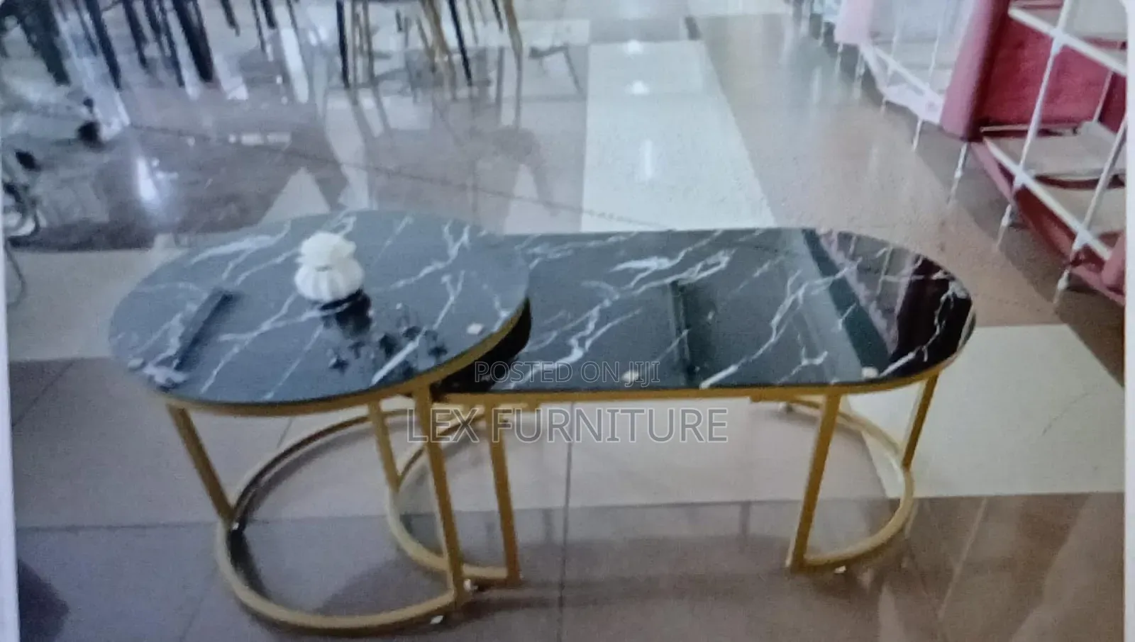 Gold and Black Coffee Table