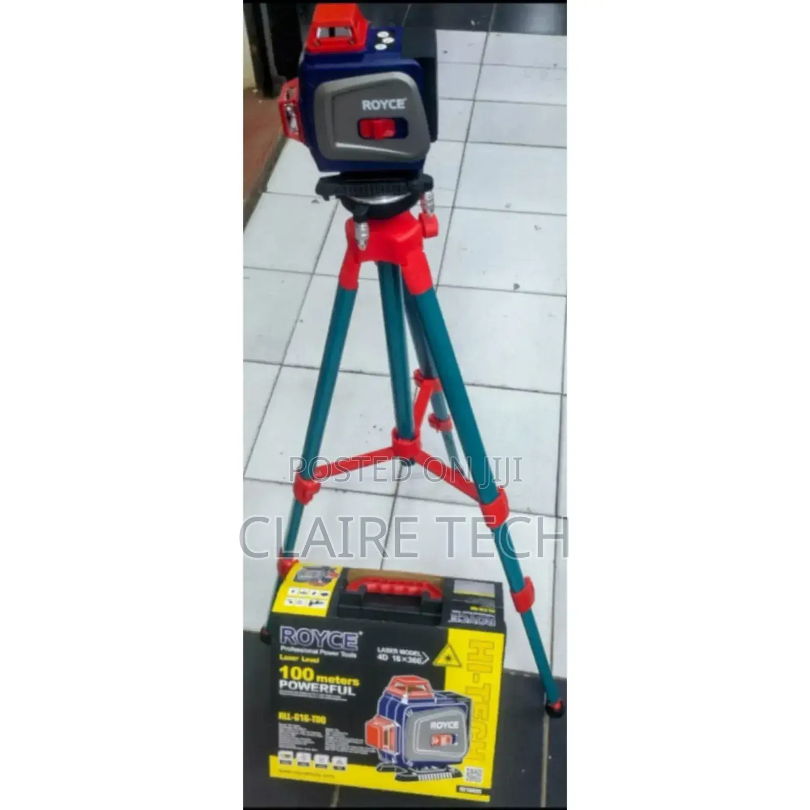 Royce 4d Laser Level With Tripod – 100m Range