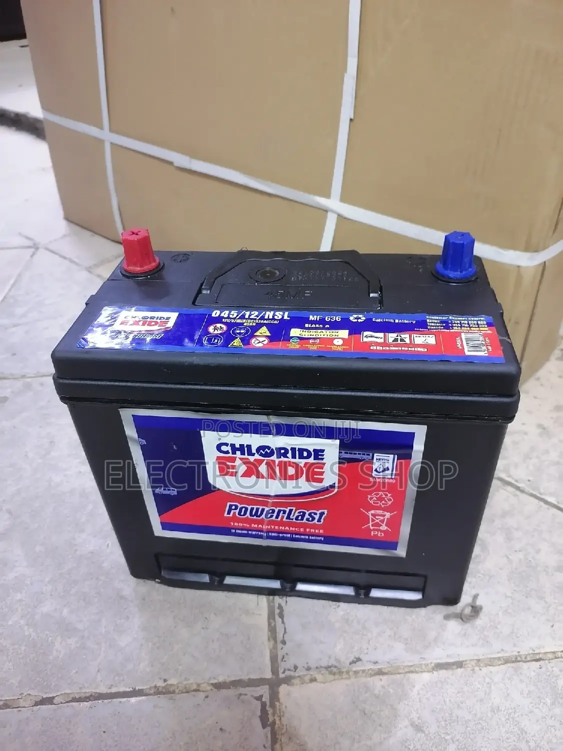 Chloride Exide Ns60.12v/45ah Car Battery