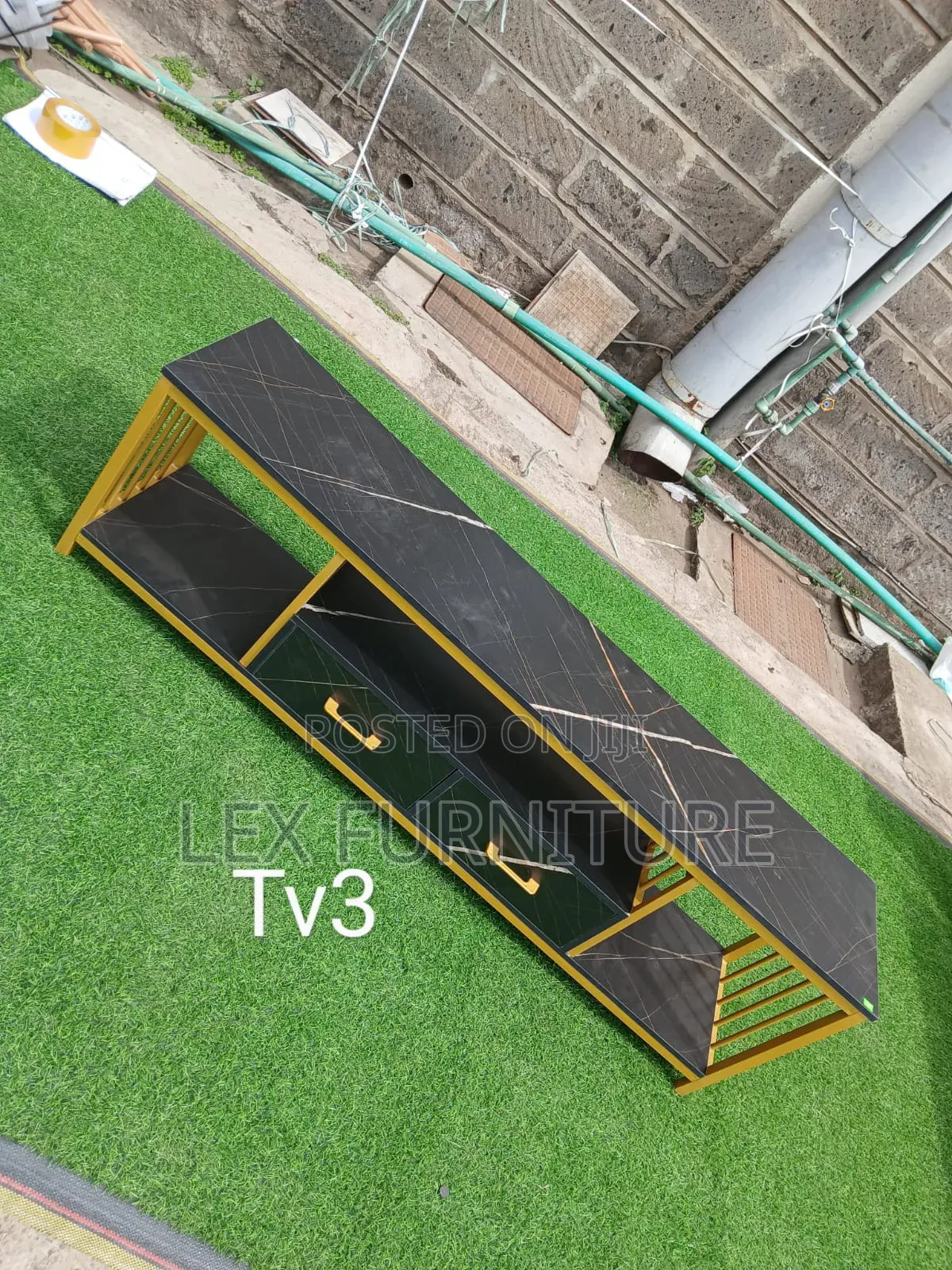 Black Gold Tv Stand