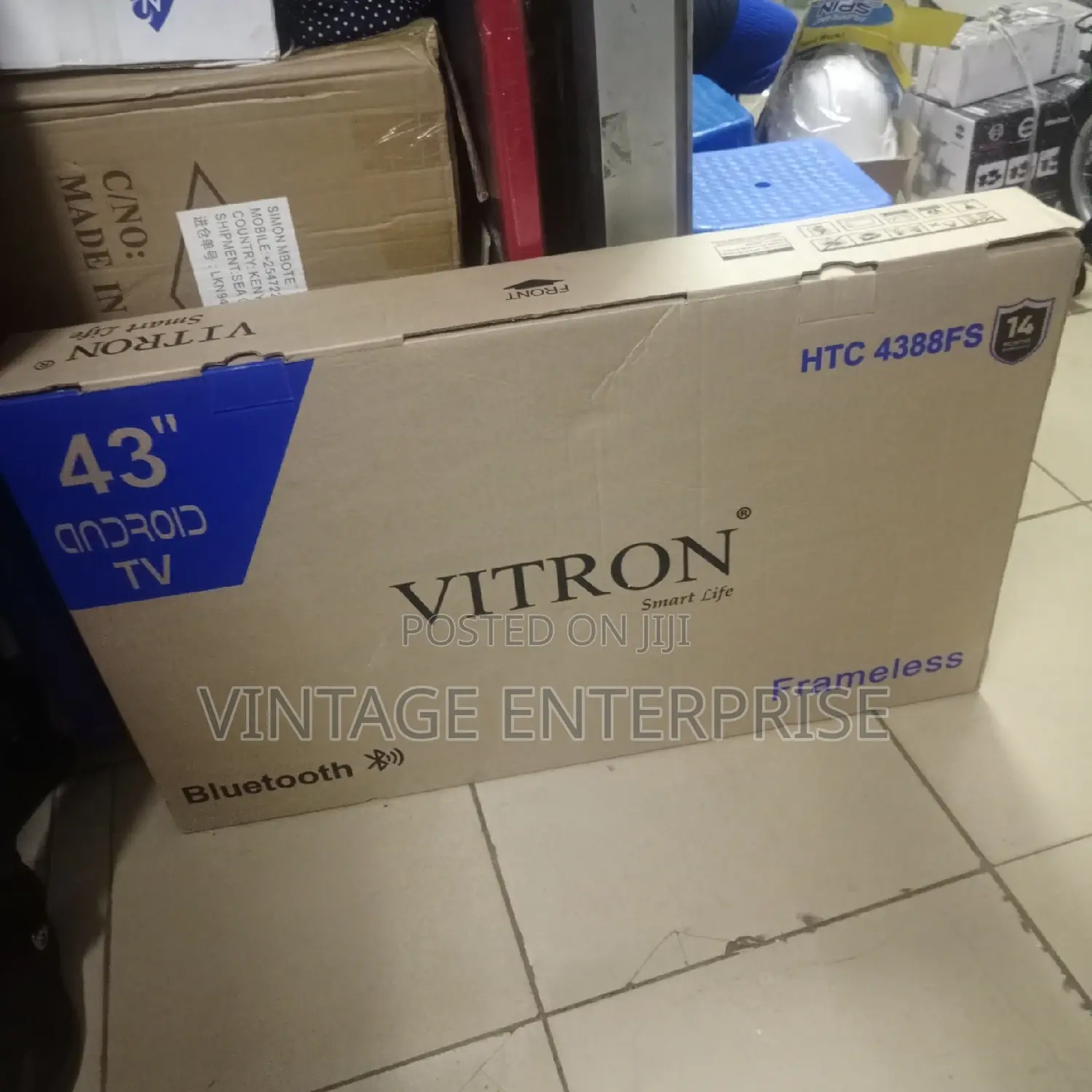 43" Vitron Frameless Android Tv