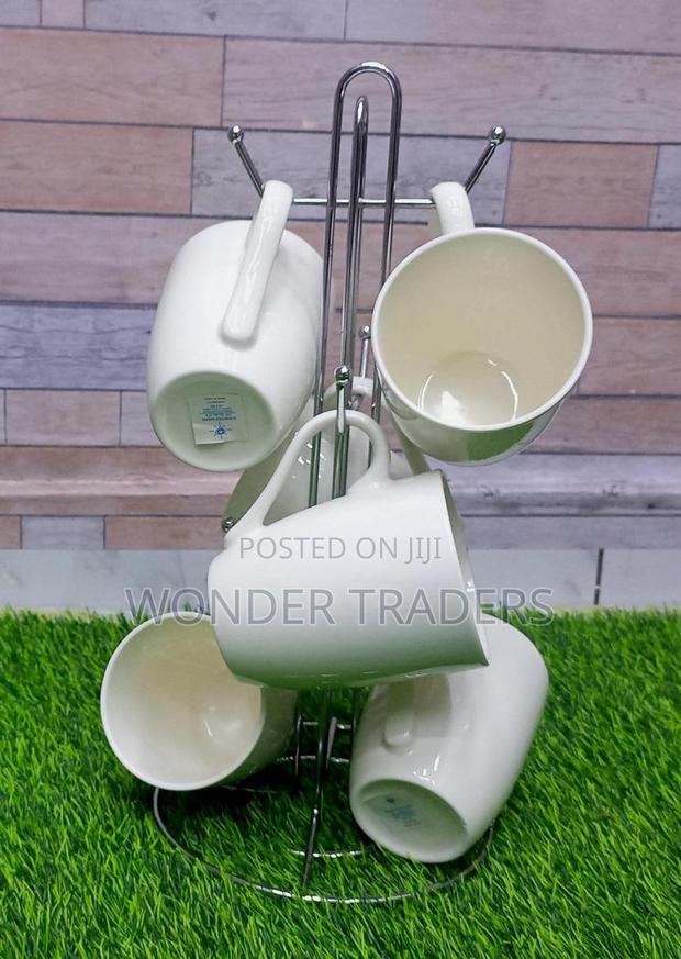 6 PCS Mugs White ,