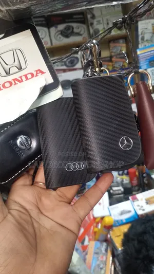 Audi, Nissan,Mercedes Leather Branded Car Logo Casing