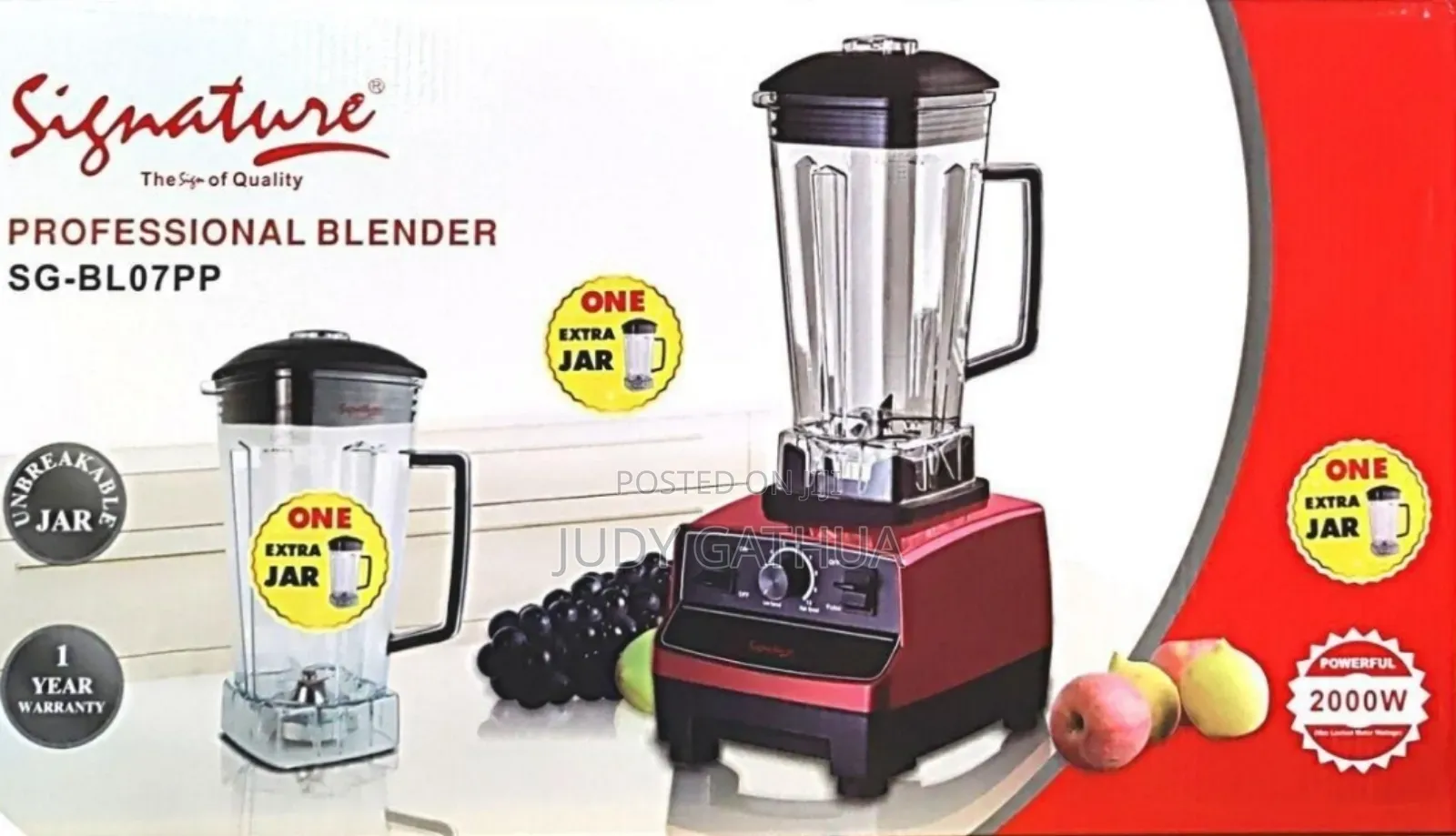 Commercial Blender 2jug by 2l