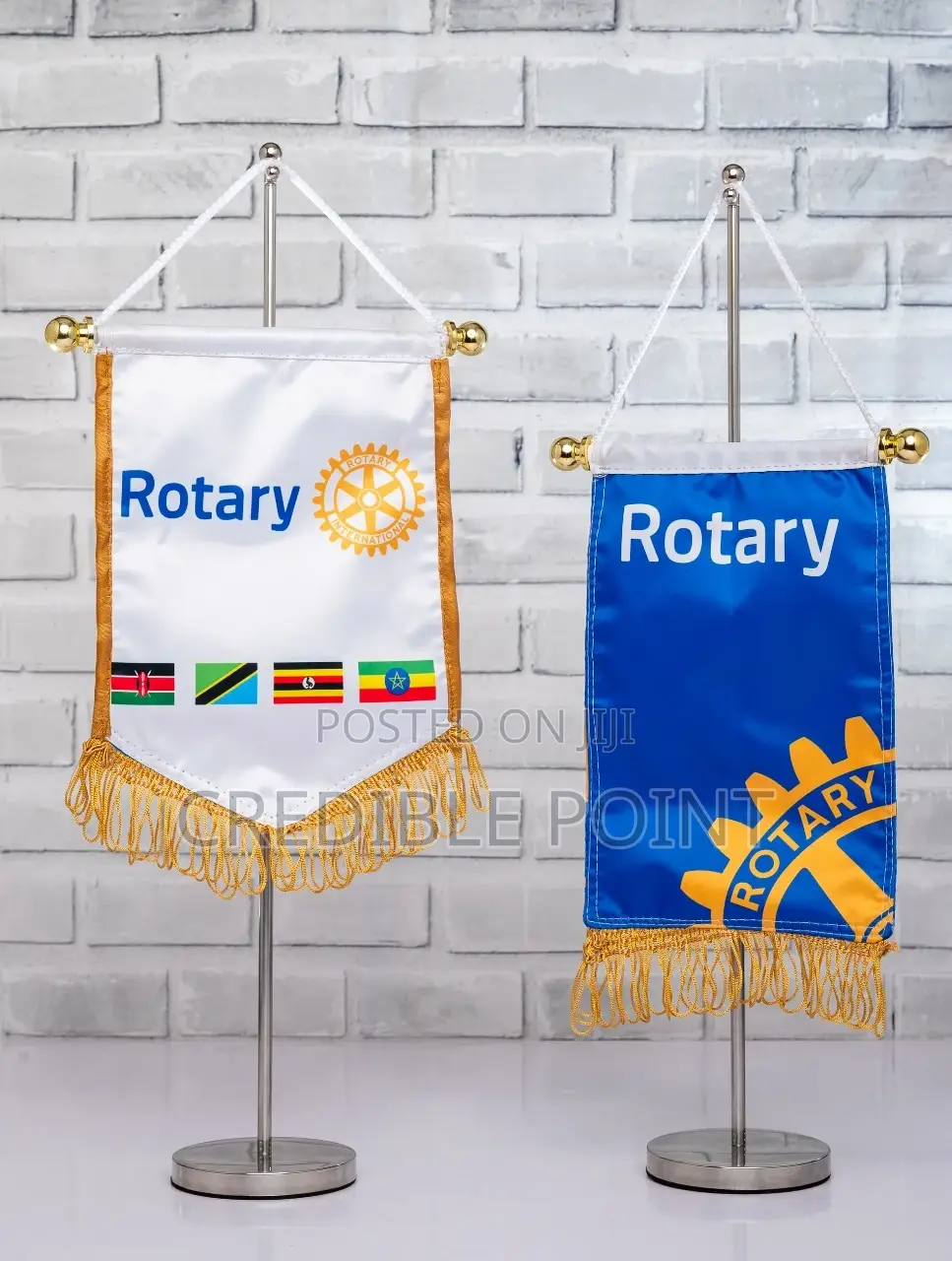 Custom Satin Pennant Plus Pole