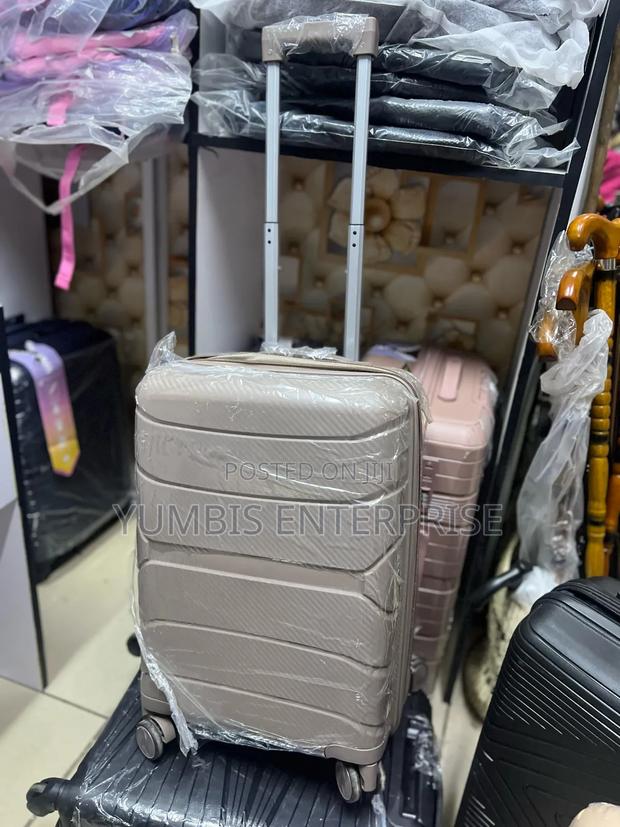 Brown Double Zip/Expandable/Small 56cm) Height Suitcase