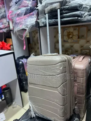 Brown Double Zip/Expandable/Small 56cm) Height Suitcase