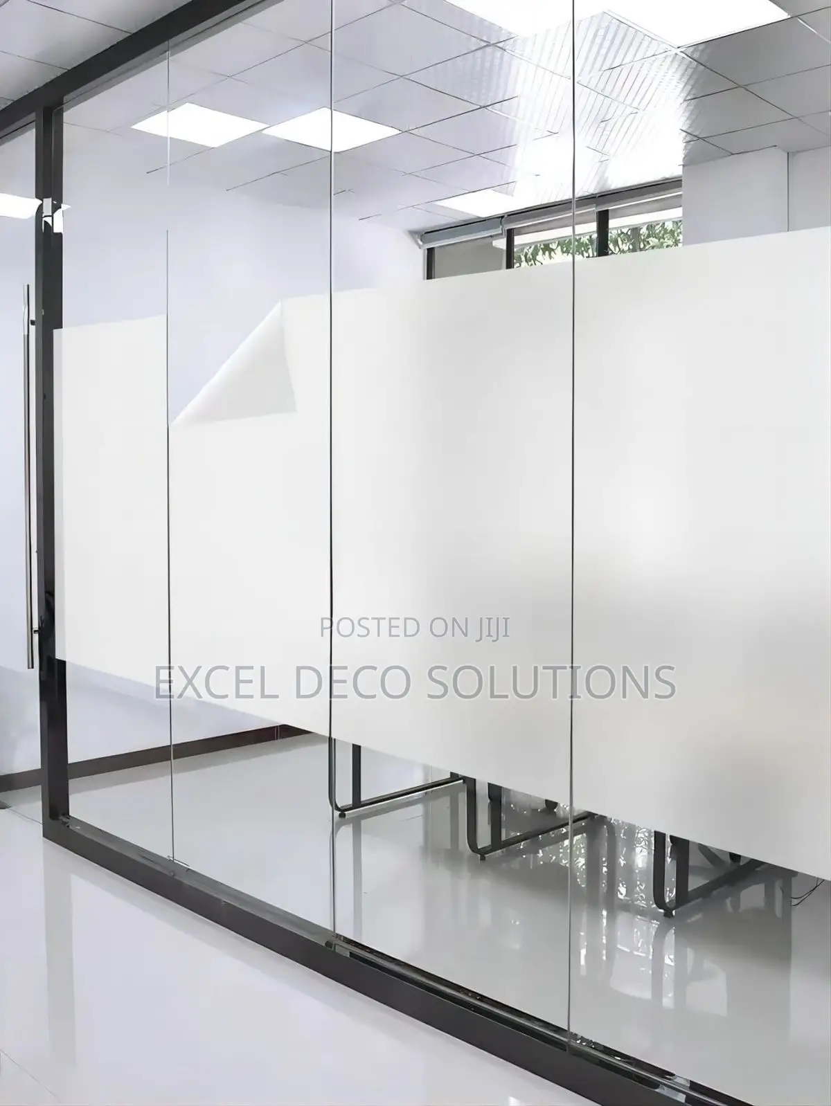 Office Privacy Hack- Frosted Decorative Film